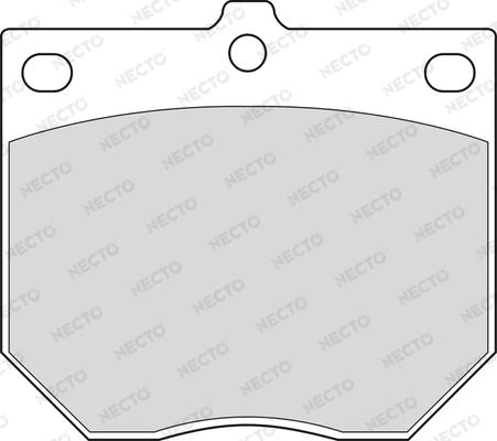 Necto FD805A - Тормозные колодки, дисковые, комплект autosila-amz.com