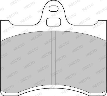 Necto FD816A - Тормозные колодки, дисковые, комплект autosila-amz.com