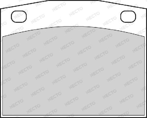 Necto FD813A - Тормозные колодки, дисковые, комплект autosila-amz.com