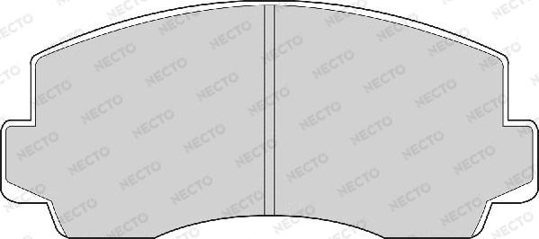 Necto FD881A - Тормозные колодки, дисковые, комплект autosila-amz.com