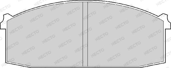 Necto FD838A - Тормозные колодки, дисковые, комплект autosila-amz.com