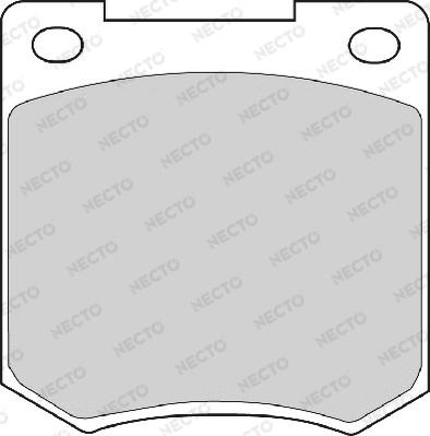 Necto FD257A - Тормозные колодки, дисковые, комплект autosila-amz.com