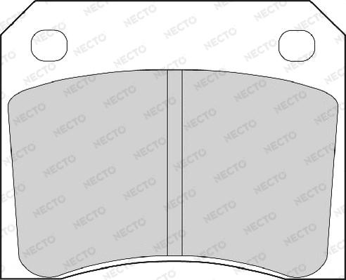 Necto FD216A - Тормозные колодки, дисковые, комплект autosila-amz.com