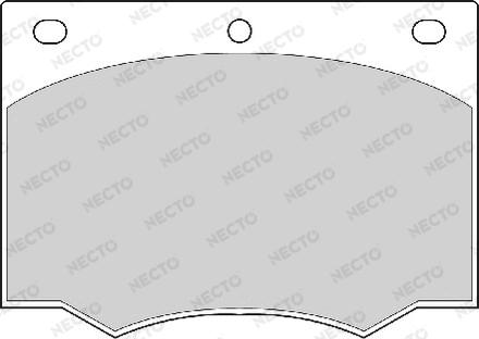 Necto FD287A - Тормозные колодки, дисковые, комплект autosila-amz.com