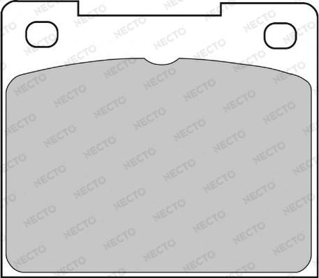 Necto FD230A - Тормозные колодки, дисковые, комплект autosila-amz.com