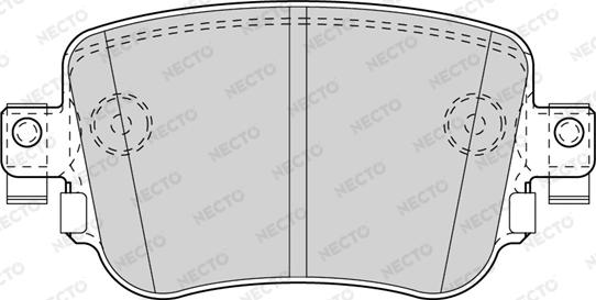 Necto FD7592A - Тормозные колодки, дисковые, комплект autosila-amz.com