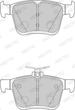 Necto FD7566A - Тормозные колодки, дисковые, комплект autosila-amz.com