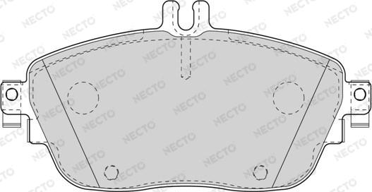 Necto FD7567A - Тормозные колодки, дисковые, комплект autosila-amz.com