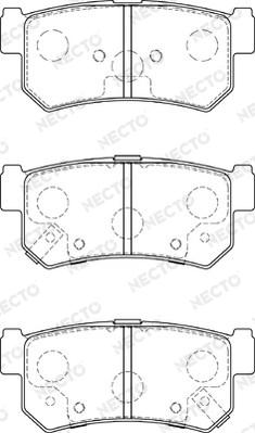 Necto FD7584A - Тормозные колодки, дисковые, комплект autosila-amz.com