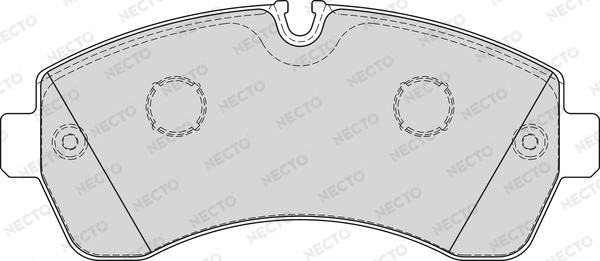 Necto FD7580V - Тормозные колодки, дисковые, комплект autosila-amz.com