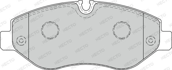 Necto FD7581V - Тормозные колодки, дисковые, комплект autosila-amz.com