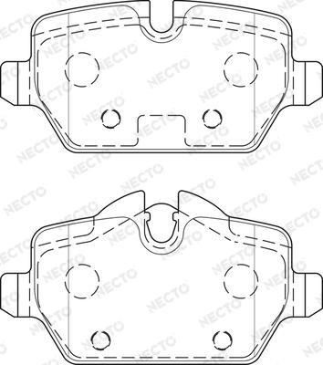 Necto FD7529A - Тормозные колодки, дисковые, комплект autosila-amz.com