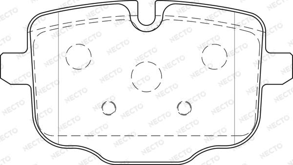 Necto FD7527A - Тормозные колодки, дисковые, комплект autosila-amz.com