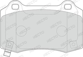 Necto FD7649A - Тормозные колодки, дисковые, комплект autosila-amz.com