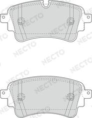 Necto FD7654A - Тормозные колодки, дисковые, комплект autosila-amz.com