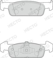 Necto FD7656A - Тормозные колодки, дисковые, комплект autosila-amz.com
