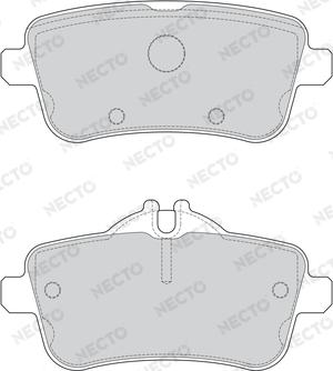 Necto FD7635A - Тормозные колодки, дисковые, комплект autosila-amz.com