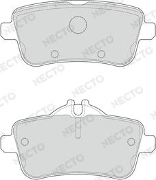 Necto FD7635A - Тормозные колодки, дисковые, комплект autosila-amz.com