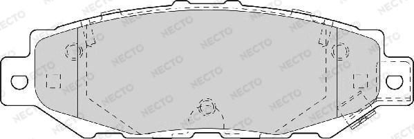 Necto FD7094A - Тормозные колодки, дисковые, комплект autosila-amz.com