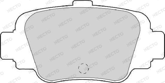 Necto FD7041A - Тормозные колодки, дисковые, комплект autosila-amz.com