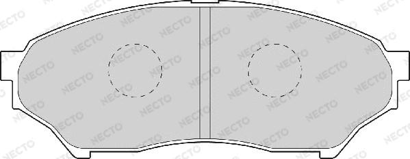 Necto FD7048A - Тормозные колодки, дисковые, комплект autosila-amz.com