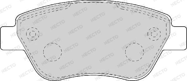 Necto FD7089A - Тормозные колодки, дисковые, комплект autosila-amz.com