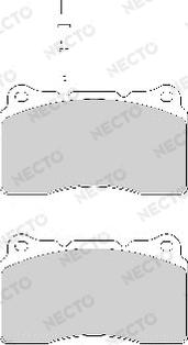 Necto FD7029A - Тормозные колодки, дисковые, комплект autosila-amz.com