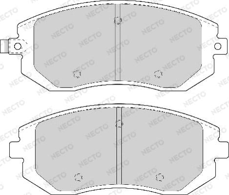 Necto FD7077A - Тормозные колодки, дисковые, комплект autosila-amz.com