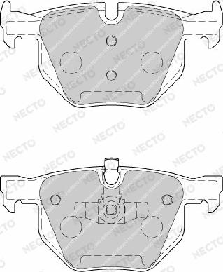 Necto FD7199A - Тормозные колодки, дисковые, комплект autosila-amz.com