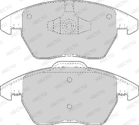 Necto FD7146A - Тормозные колодки, дисковые, комплект autosila-amz.com