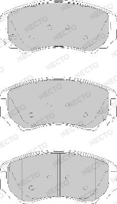 Necto FD7147A - Тормозные колодки, дисковые, комплект autosila-amz.com