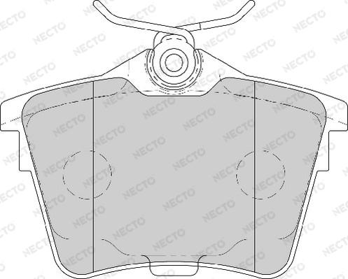 Necto FD7106A - Тормозные колодки, дисковые, комплект autosila-amz.com