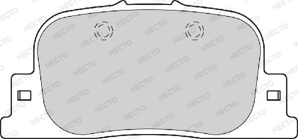 Necto FD7101A - Тормозные колодки, дисковые, комплект autosila-amz.com