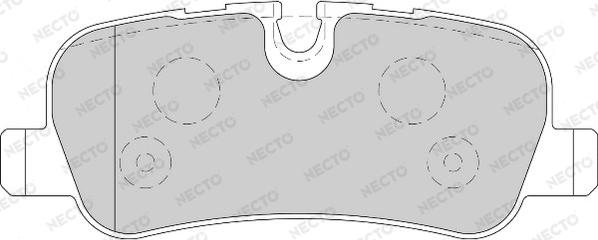 Necto FD7119A - Тормозные колодки, дисковые, комплект autosila-amz.com