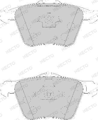 Necto FD7116A - Тормозные колодки, дисковые, комплект autosila-amz.com