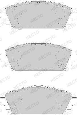 Necto FD7118A - Тормозные колодки, дисковые, комплект autosila-amz.com