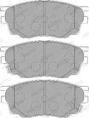 Necto FD7138A - Тормозные колодки, дисковые, комплект autosila-amz.com