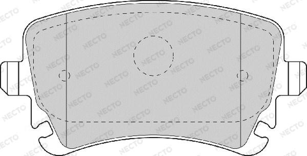 Necto FD7176A - Тормозные колодки, дисковые, комплект autosila-amz.com