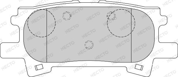 Necto FD7170A - Тормозные колодки, дисковые, комплект autosila-amz.com