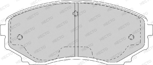 Necto FD7171A - Тормозные колодки, дисковые, комплект autosila-amz.com