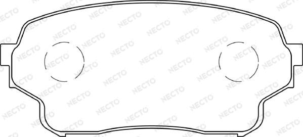 Necto FD7361A - Тормозные колодки, дисковые, комплект autosila-amz.com