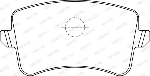 Necto FD7339A - Тормозные колодки, дисковые, комплект autosila-amz.com