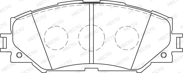 Necto FD7243A - Тормозные колодки, дисковые, комплект autosila-amz.com