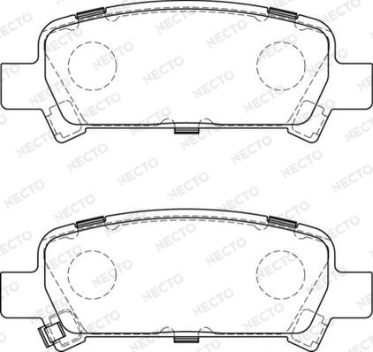 Necto FD7219A - Тормозные колодки, дисковые, комплект autosila-amz.com