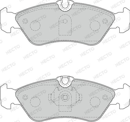 Necto FD7233V - Тормозные колодки, дисковые, комплект autosila-amz.com