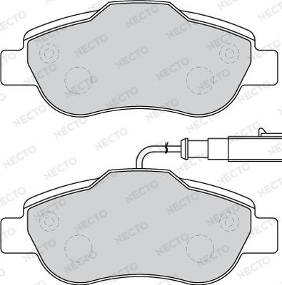 Necto FD7779A - Тормозные колодки, дисковые, комплект autosila-amz.com