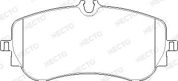 Necto FD7772V - Тормозные колодки, дисковые, комплект autosila-amz.com