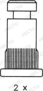 Necto N1592 - Комплект тормозных колодок, барабанные autosila-amz.com