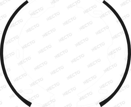 Necto N1695 - Комплект тормозов, ручник, парковка autosila-amz.com
