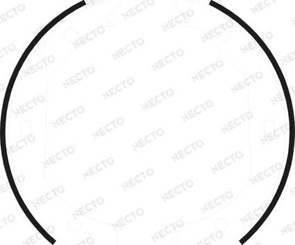 Necto N1653 - Комплект тормозов, ручник, парковка autosila-amz.com